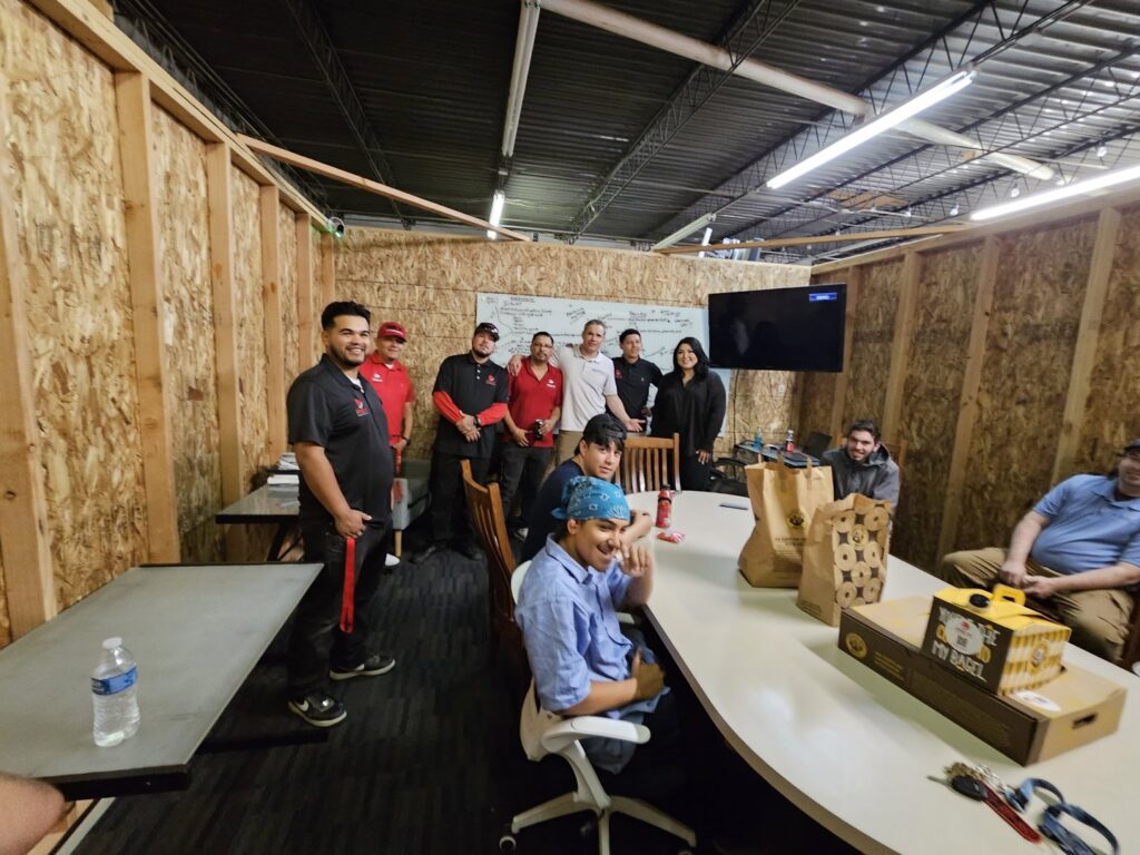 Yellow flexible ducting used for drying in a laundry room by Water Damage, Inc. in Denver, CO.