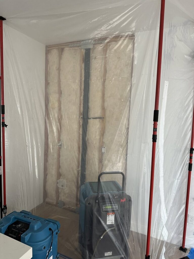 Professional drying equipment and containment setup for water damage restoration by Advanced Restoration LLC in Salt Lake City, UT.