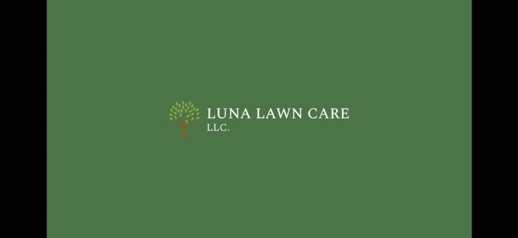A well-maintained lawn with distinct stripes and shade trees, cared for by Luna's Lawn Care LLC in West Des Moines, IA.