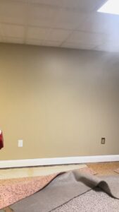 Wet carpet and padding removed during a water damage assessment by PuroClean of Lancaster in Lancaster, PA.