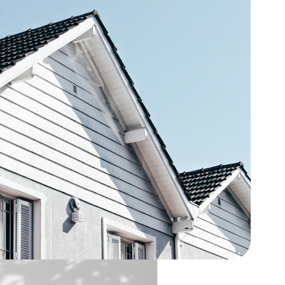Close-up of white horizontal siding on a house gable by Southwestern Remodeling in Wichita, KS